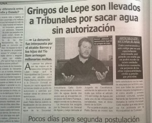 newspaper article on illegal wells